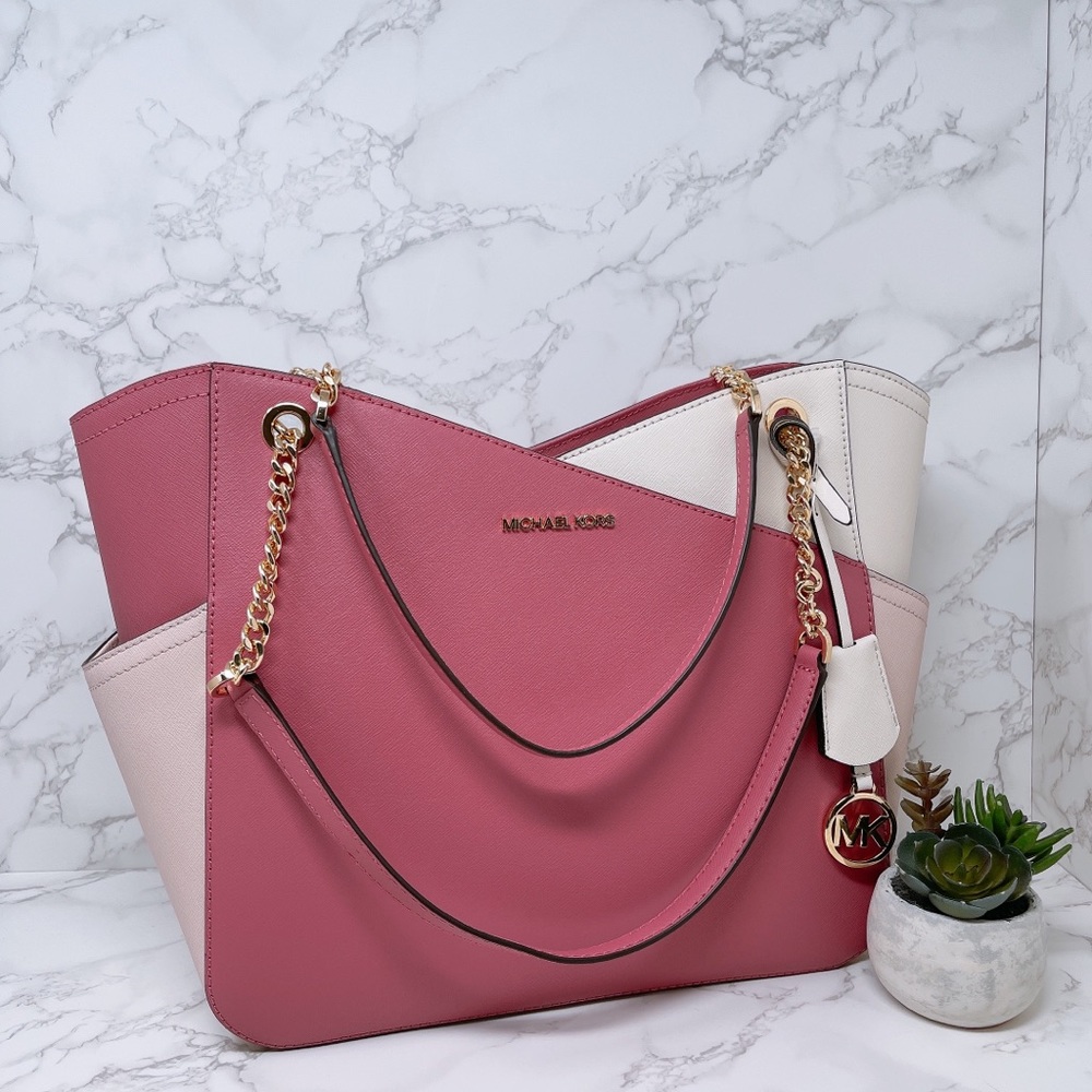 Michael Kors JST Large Chain Shoulder Bag Set - Picture 13 of 14